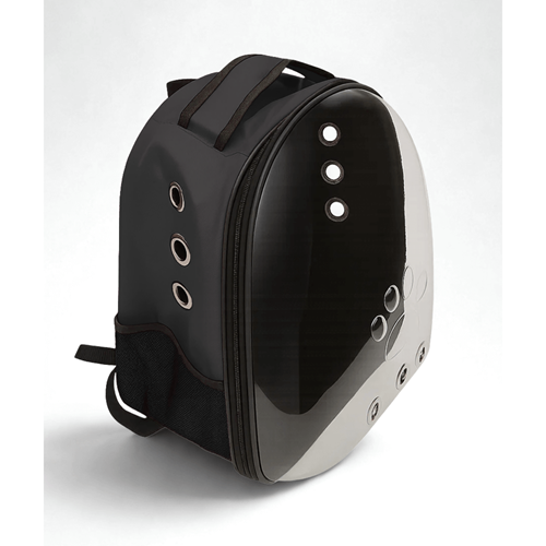 Astronot Kedi Köpek Taşıma Çantası (Siyah)