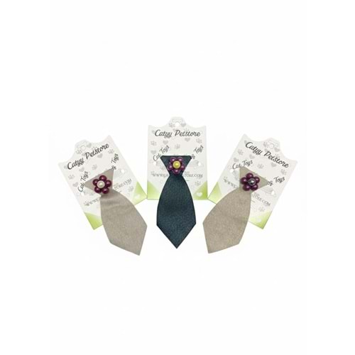 Boncuklu ve Kravatlı Kedi-Köpek Tasması