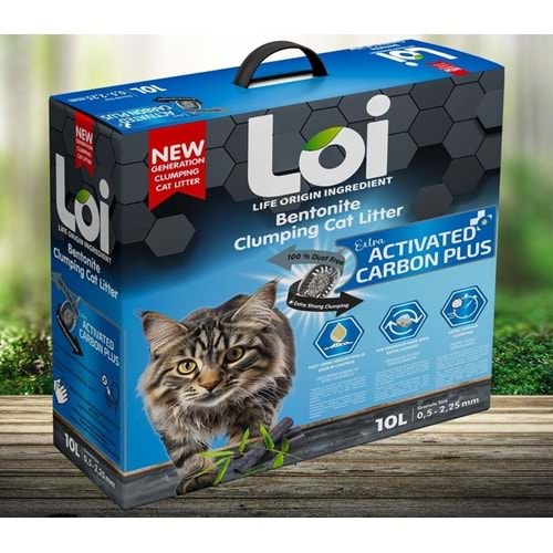 Loi Extra Aktif Karbonlu Kedi Kumu 10 Lt