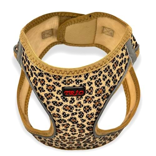 Leopar Desenli Airmesh Göğüs Tasması XXS