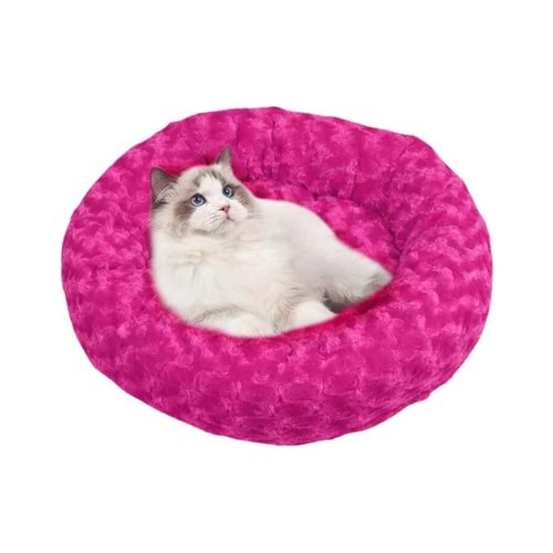 Petpretty Simit Yatak Peluş Fuşya 55x55 cm