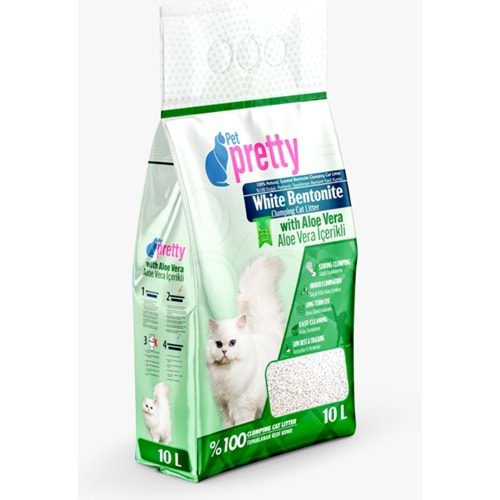 PETPETTY KEDİ KUMU ALOEVERA İNCE 10 LT