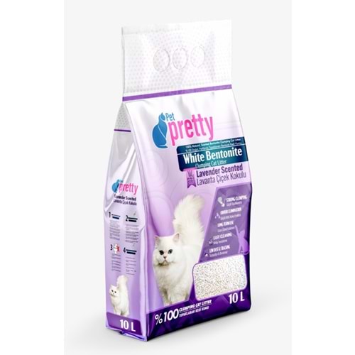 PETPETTY KEDİ KUMU LAVANTA İNCE 10 LT