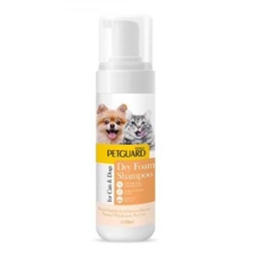 PETGUARD VANİLYA KURU KÖPÜK ŞAMPUAN KEDİ KÖPEK 200 ML