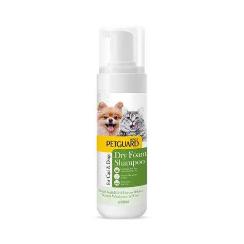 Petguard Aloe Veralı Kuru Köpük Şampuanı 200 ml