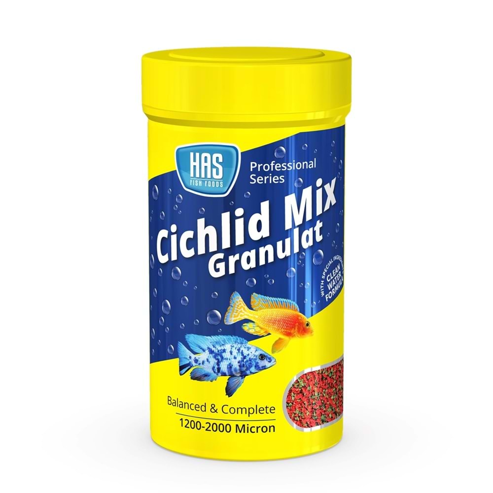 Has Cichlid Mix Balık Yemi 100 Gr 250 ml
