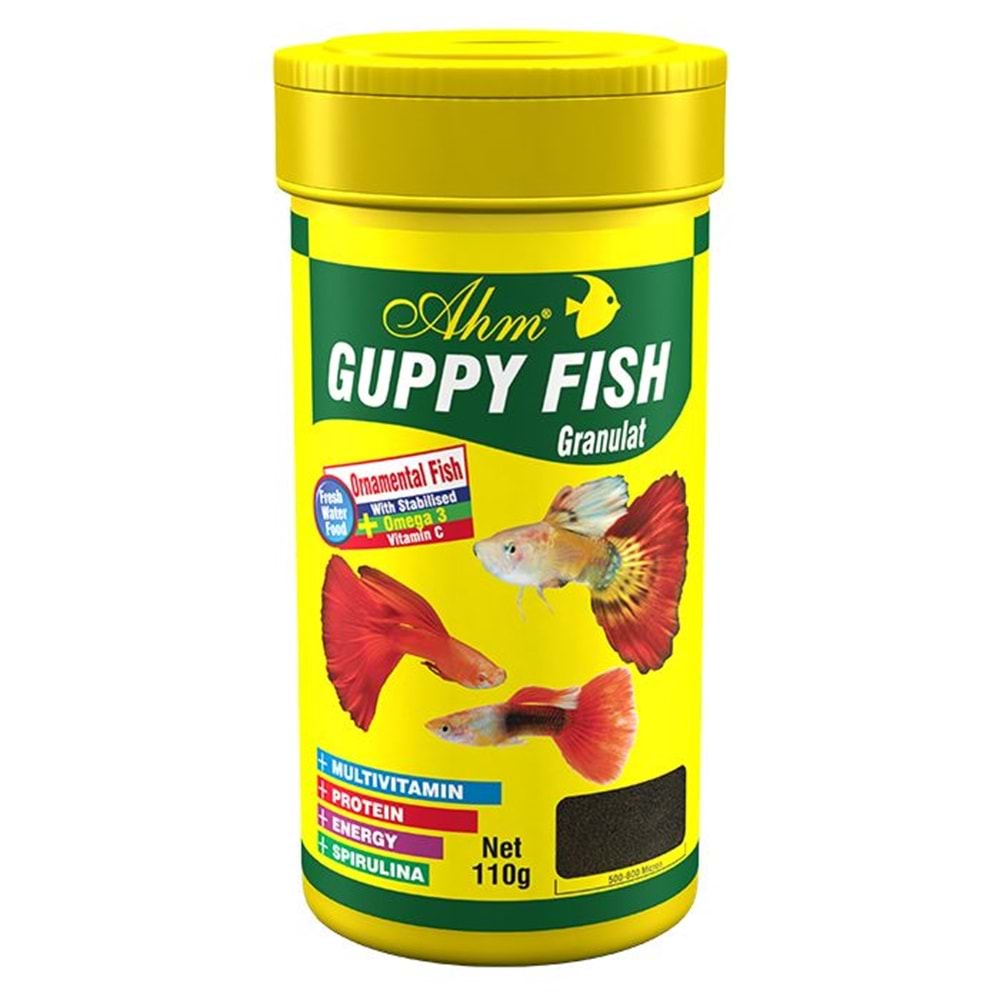 AHM Guppy Fish Granulat Lepistes Yemi 100 ML