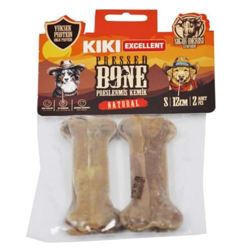 Kiki Excellent Natural Pressed Bone (Preslenmiş Kemik) S - 12CM - 2 ADET