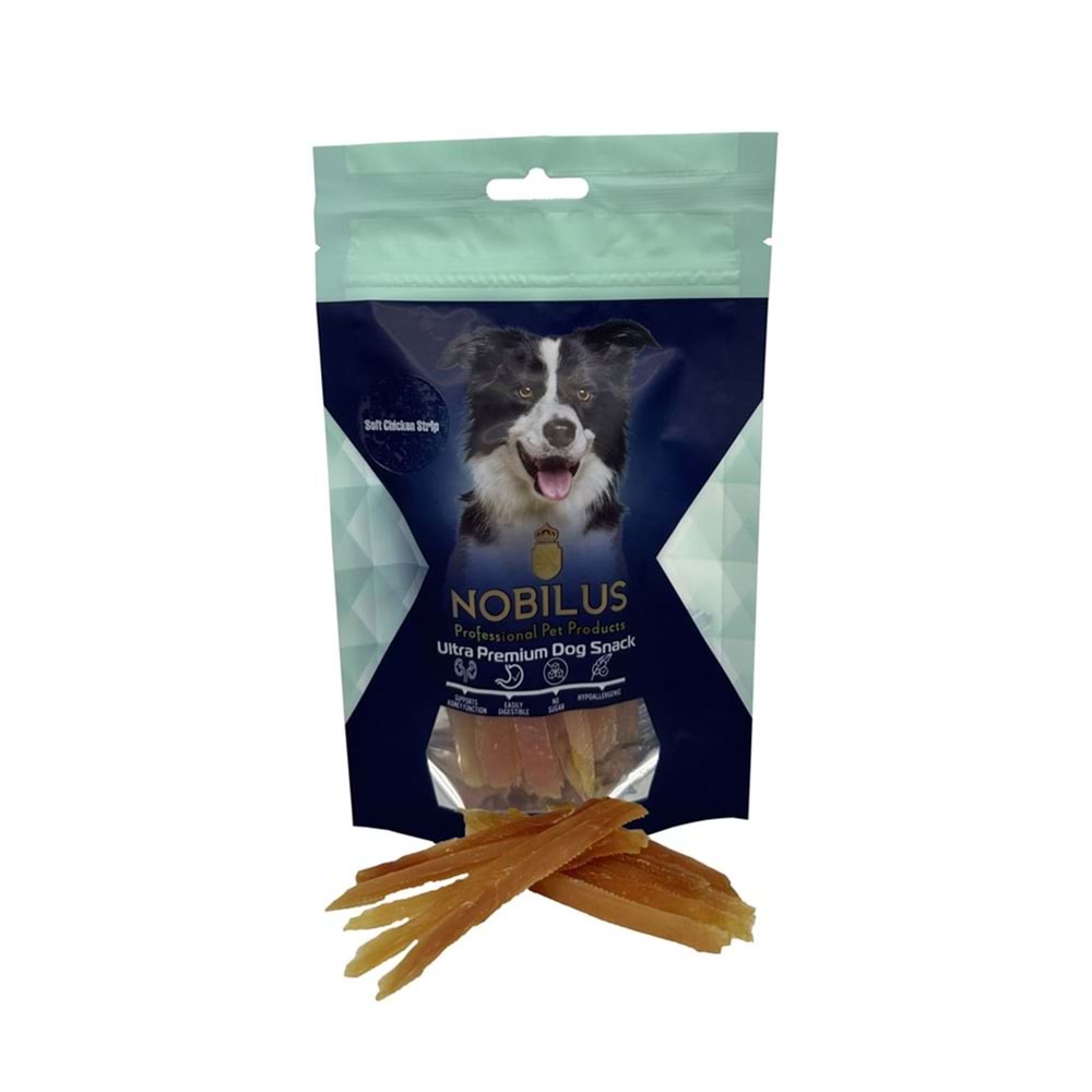 Nobilus Yumuşak Tavuk Dilimleri Köpek Ödül Maması 80 Gr