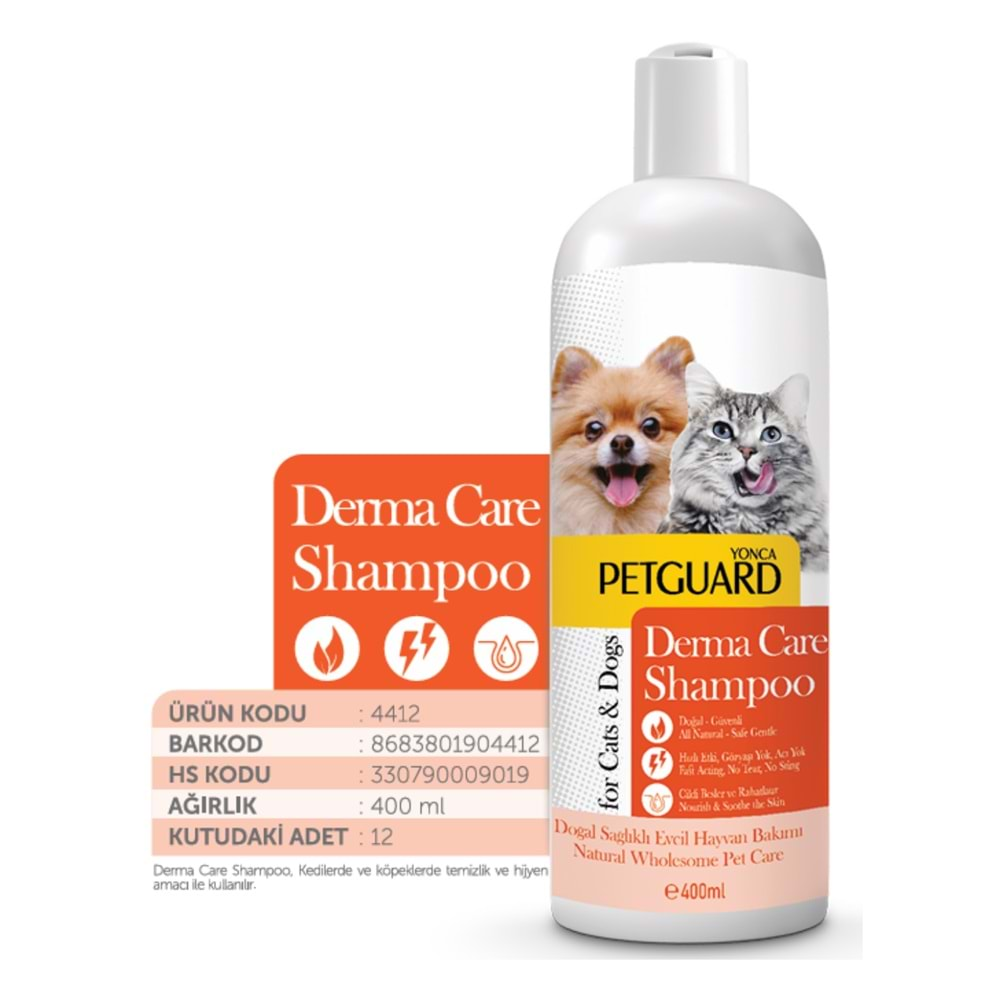 Petguard Derma Care Sıvı Kedi-Köpek Şampuanı 400 ml